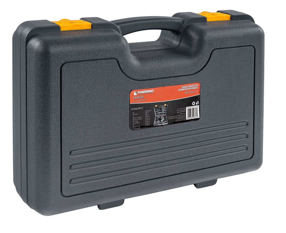 Pneumatický stahovák vstřikovačů Powermat PM-SPW-21T – detail adaptérů