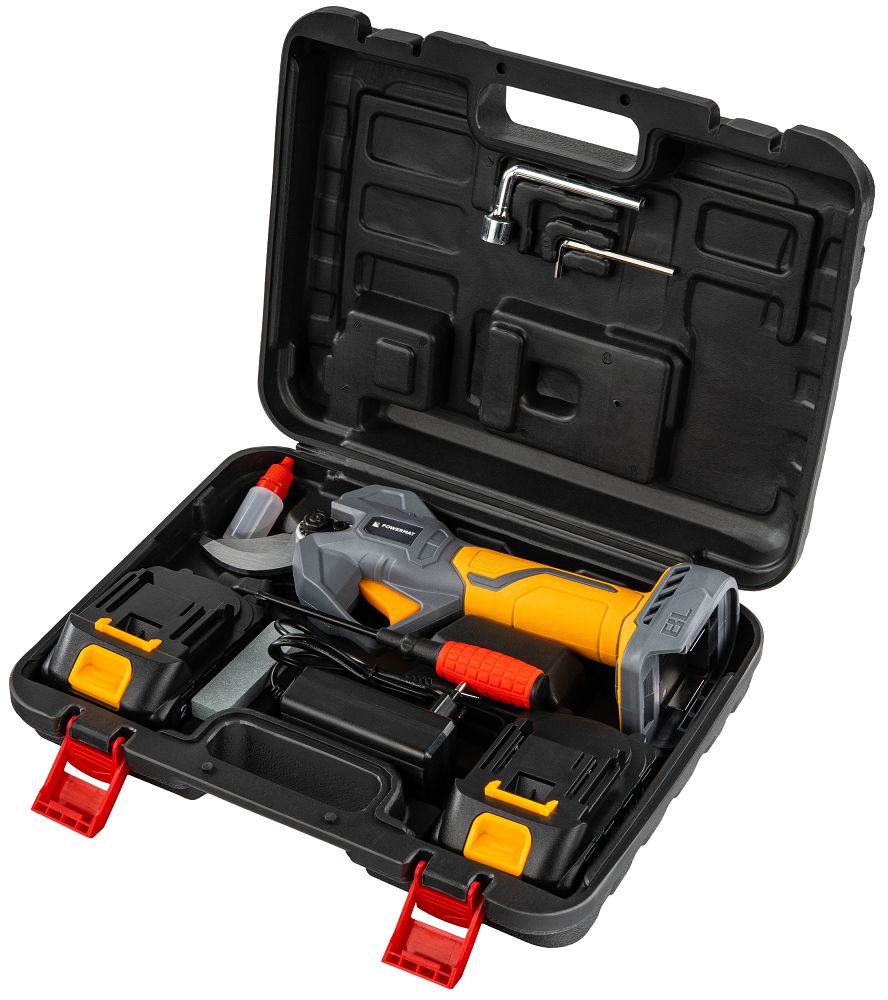 Akumulátorový nůžkový sekátor Powermat PM-SA-21V-2AM – ergonomický design