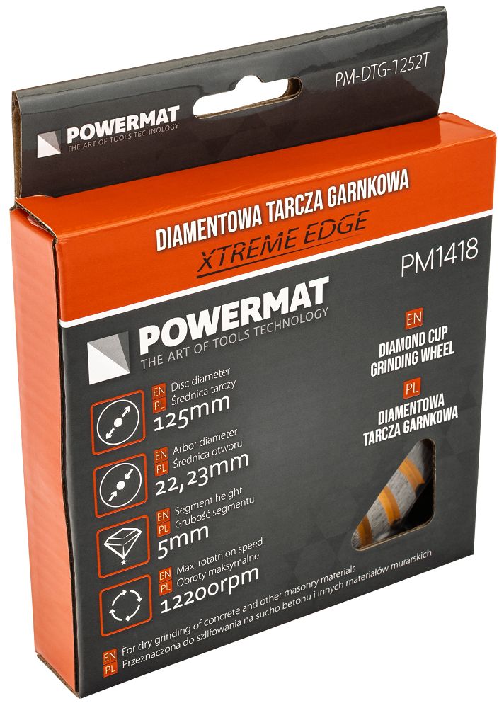 Diamantový kotouč hrncový 125 mm – detail segmentů