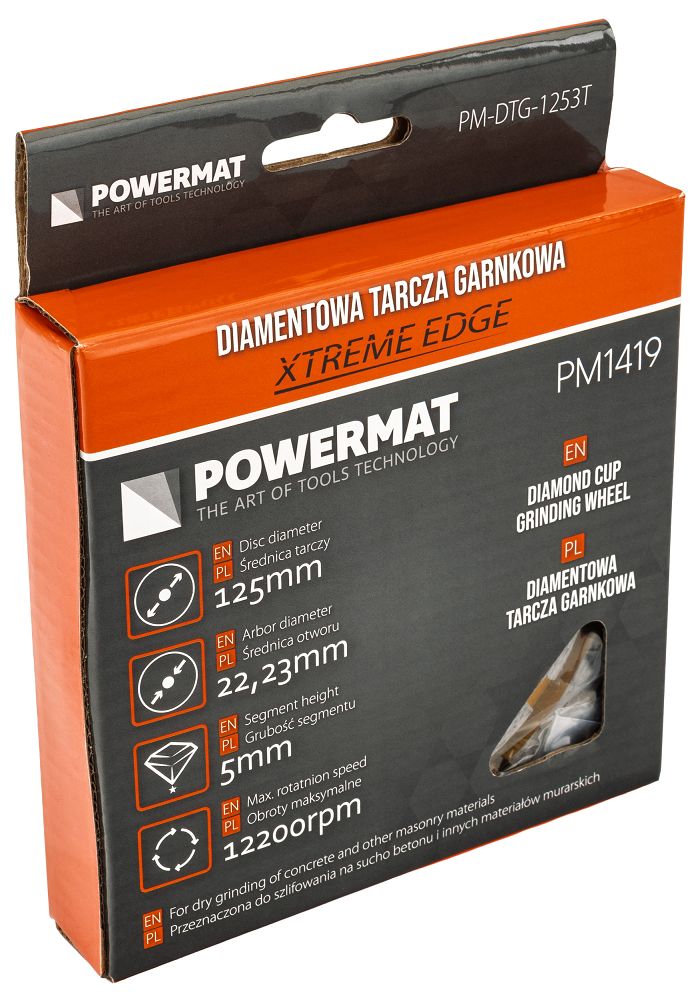 Diamantový kotouč hrncový Powermat PM-DTG-1253T — diamantové segmenty