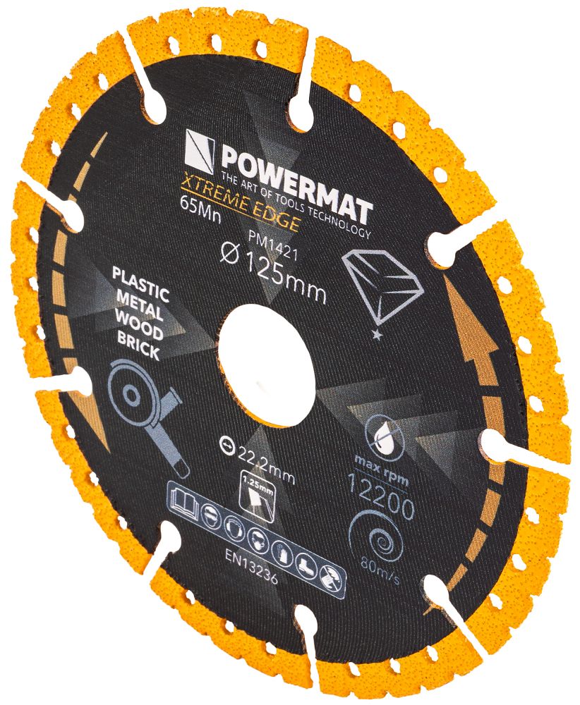 Diamantový kotouč Powermat PM-TDCS-1252T — montážní otvor