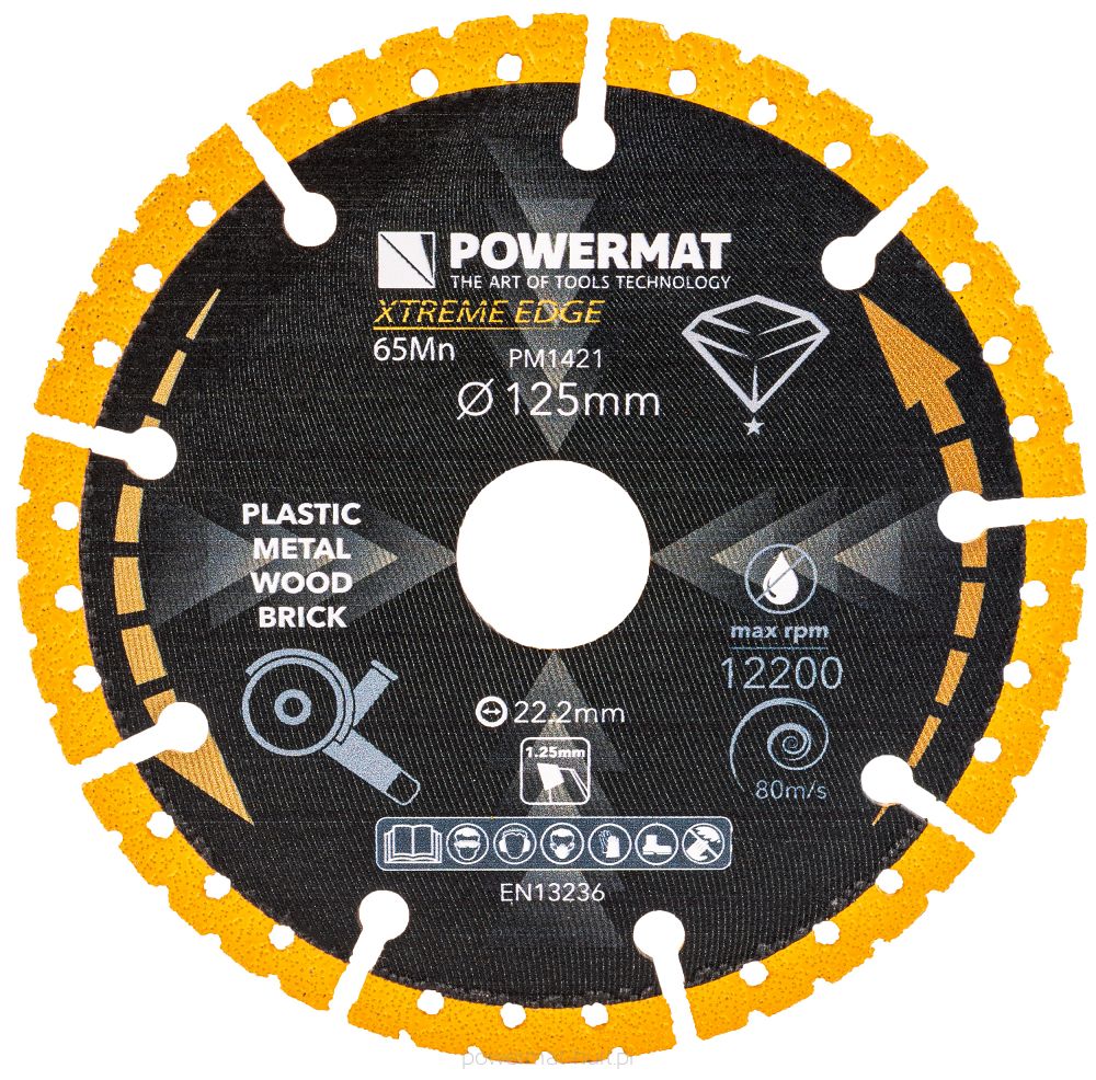 Diamantový kotouč Powermat PM-TDCS-1252T — celkový pohled