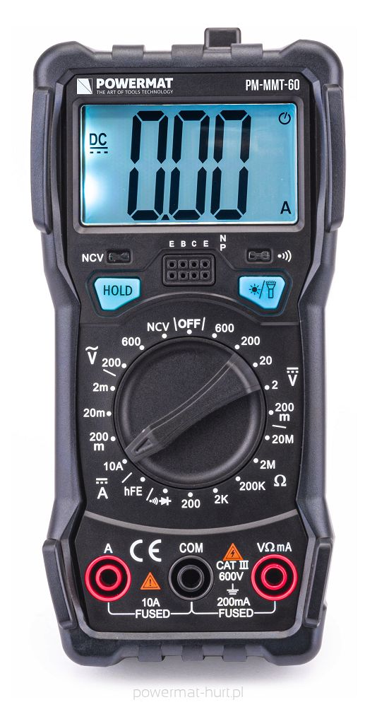 Digitální multimetr Powermat PM-MMT-60 – celkový pohled