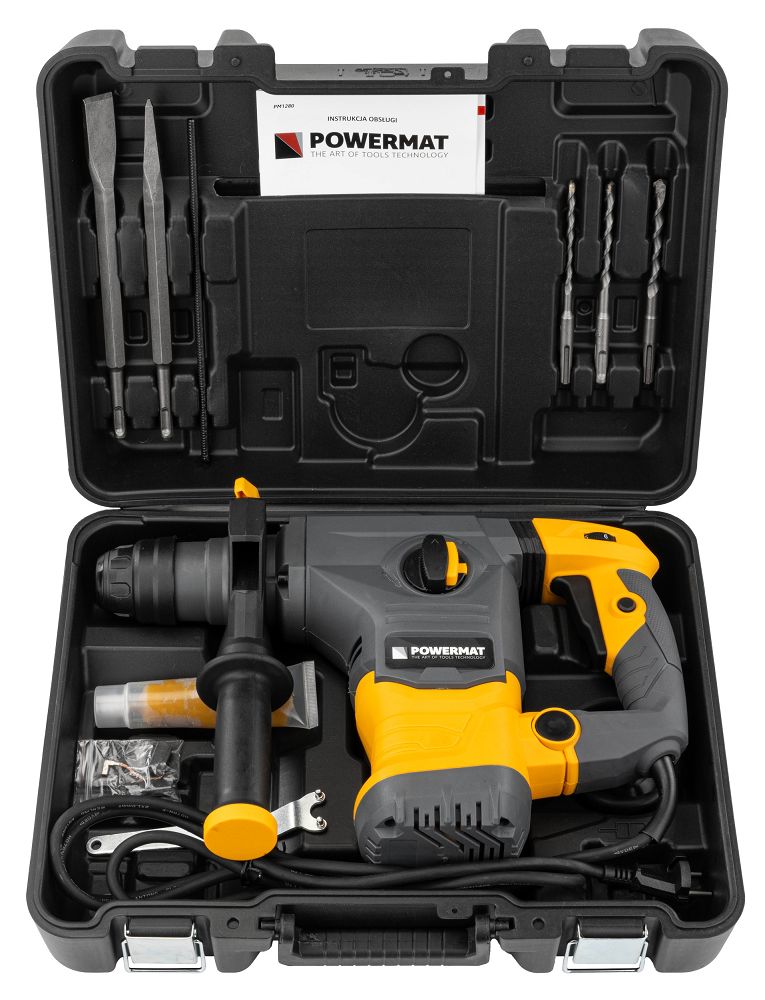 Elektrické bourací kladivo Powermat PM-MU-2600T – příslušenství v kufříku