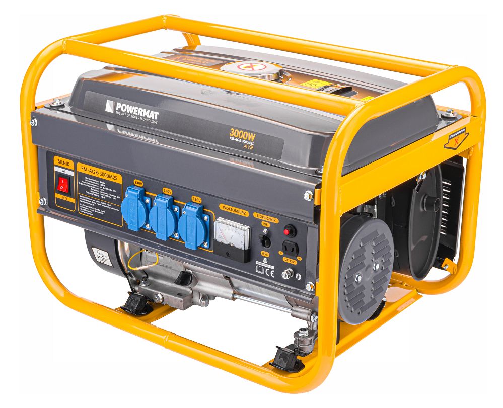 Elektrocentrála Powermat PM-AGR-3000M2S – motor a ovládací panel