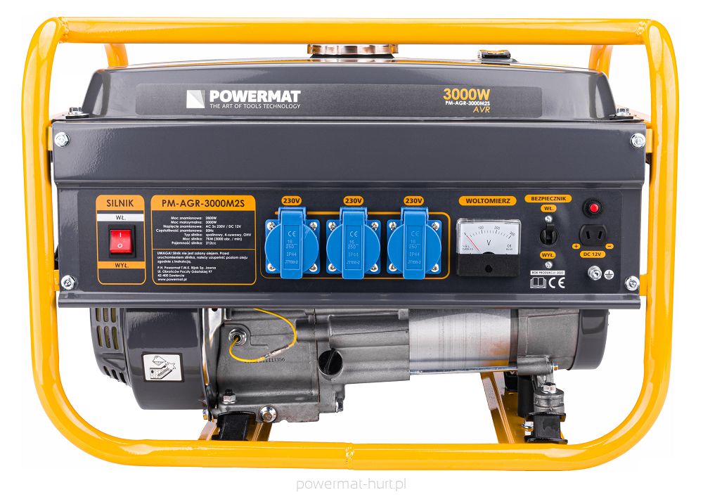 Elektrocentrála Powermat PM-AGR-3000M2S – celkový pohled