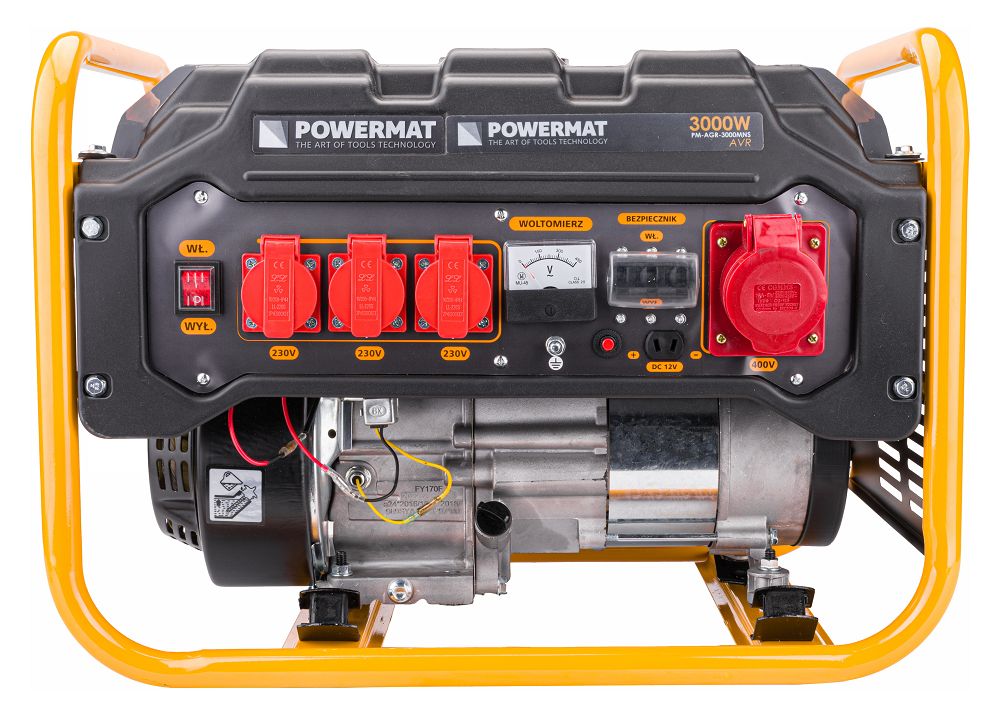 Elektrocentrála Powermat PM-AGR-3000MNS boční pohled