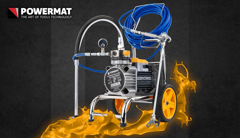 Hydrodynamický malířský agregát PM-PDM-1500MN — detail ovládání