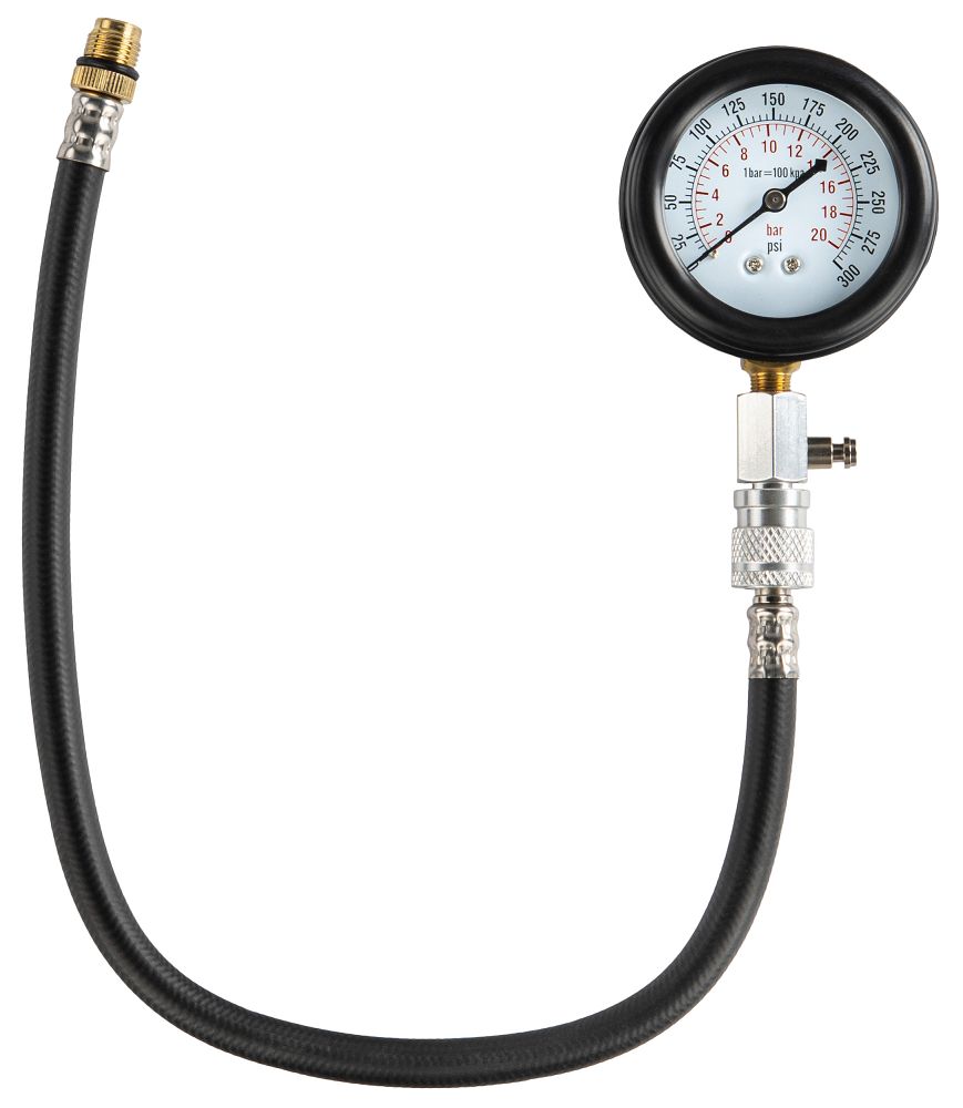 Měřič kompresního tlaku PM1522 — detail manometru