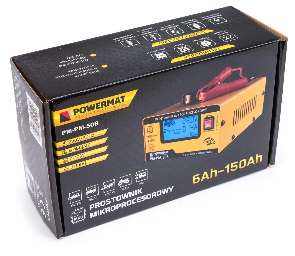 Nabíječka Powermat PM-PM-50B – displej a ovládání