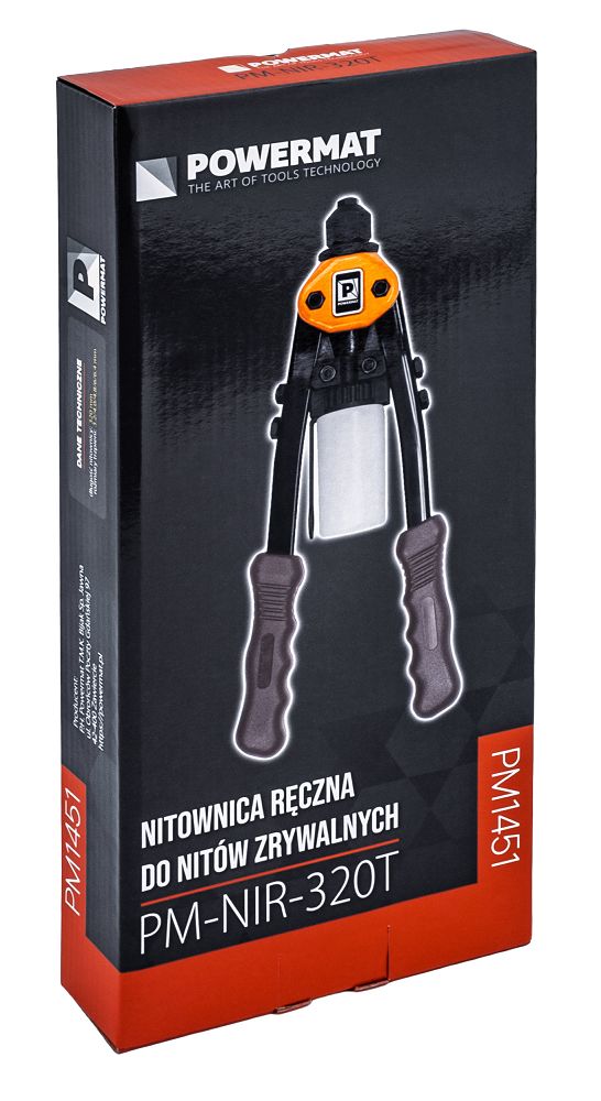Páková nýtovačka Powermat PM-NIR-320T – detail hlavy