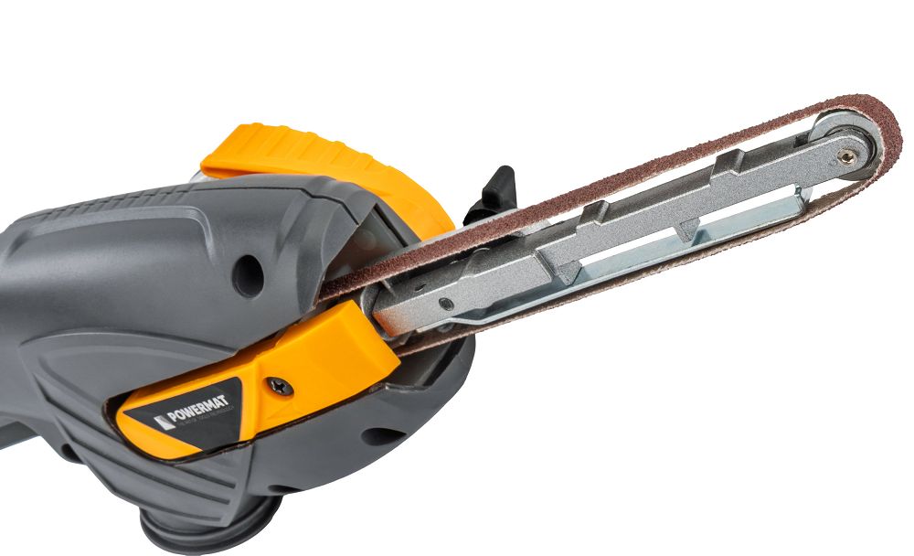 Pásová bruska prstová Powermat PM-STP-400T — příslušenství v balení