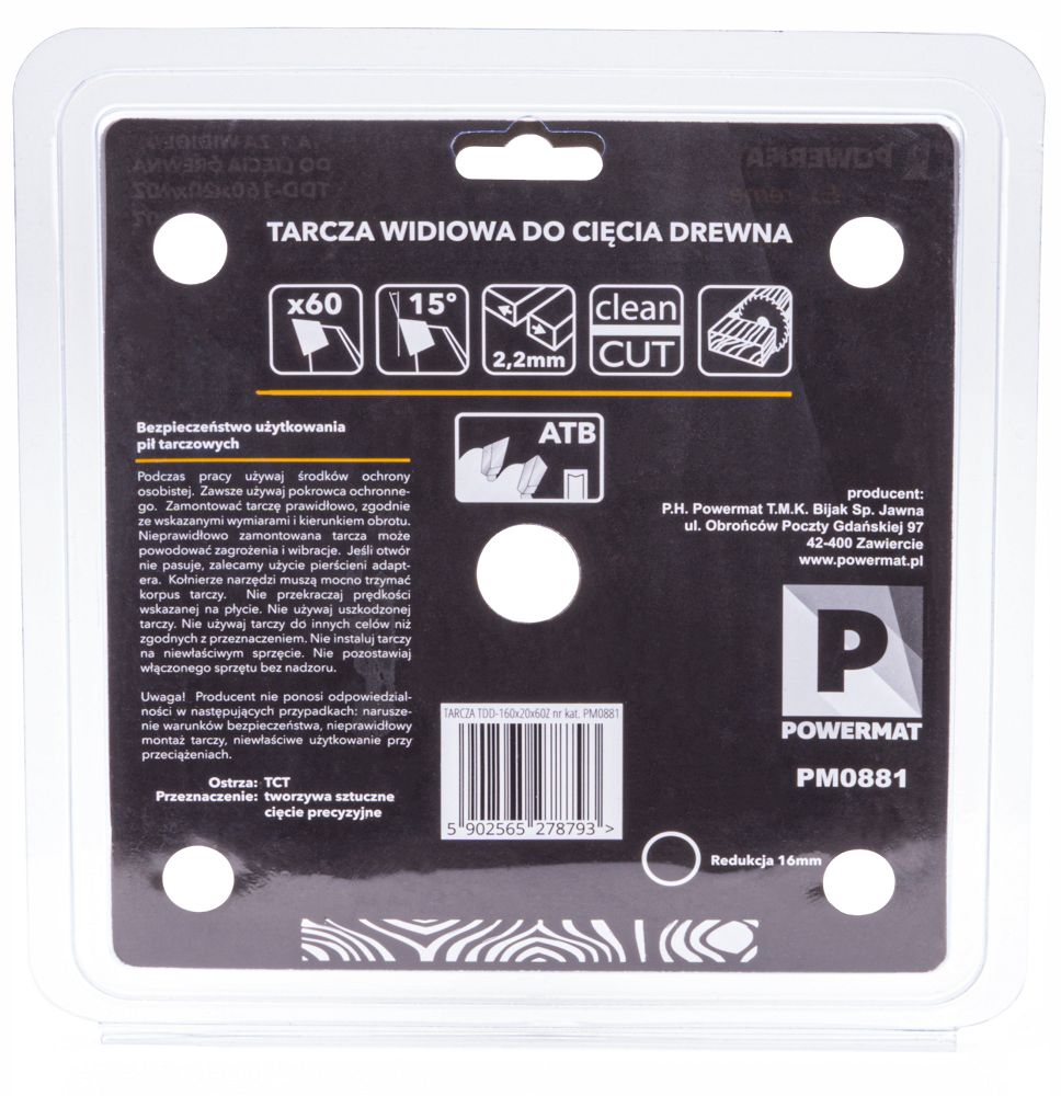 Pilový kotouč Powermat PM0881 – montáž na pilu