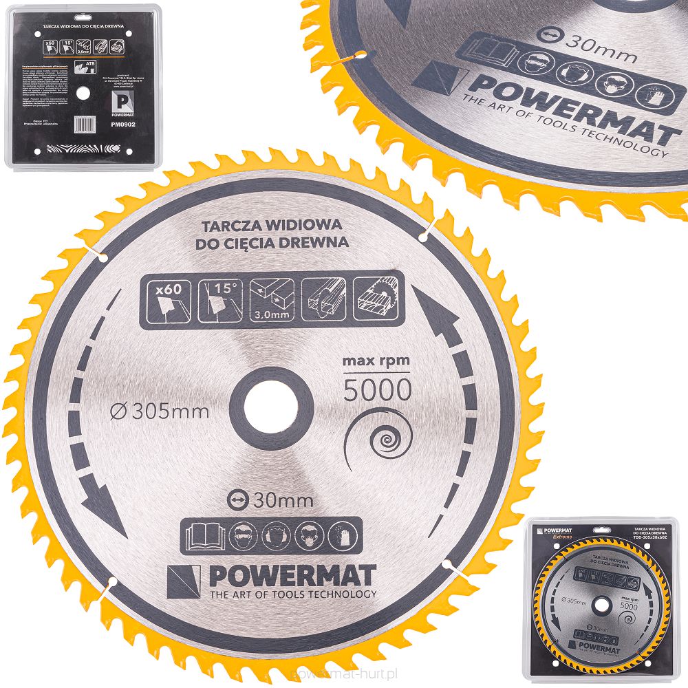 Pilový kotouč 305 mm Powermat PM0902 – celkový pohled