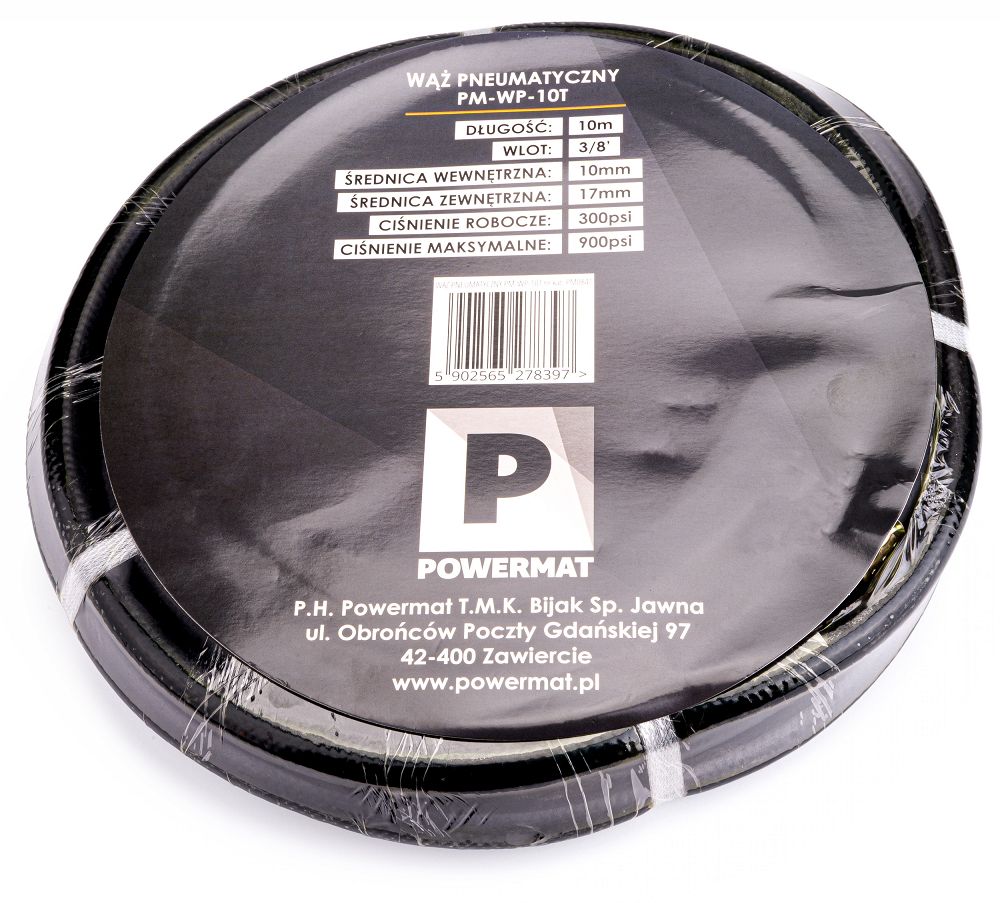 Pneumatická hadice Powermat PM-WP-10T – gumový materiál detailně