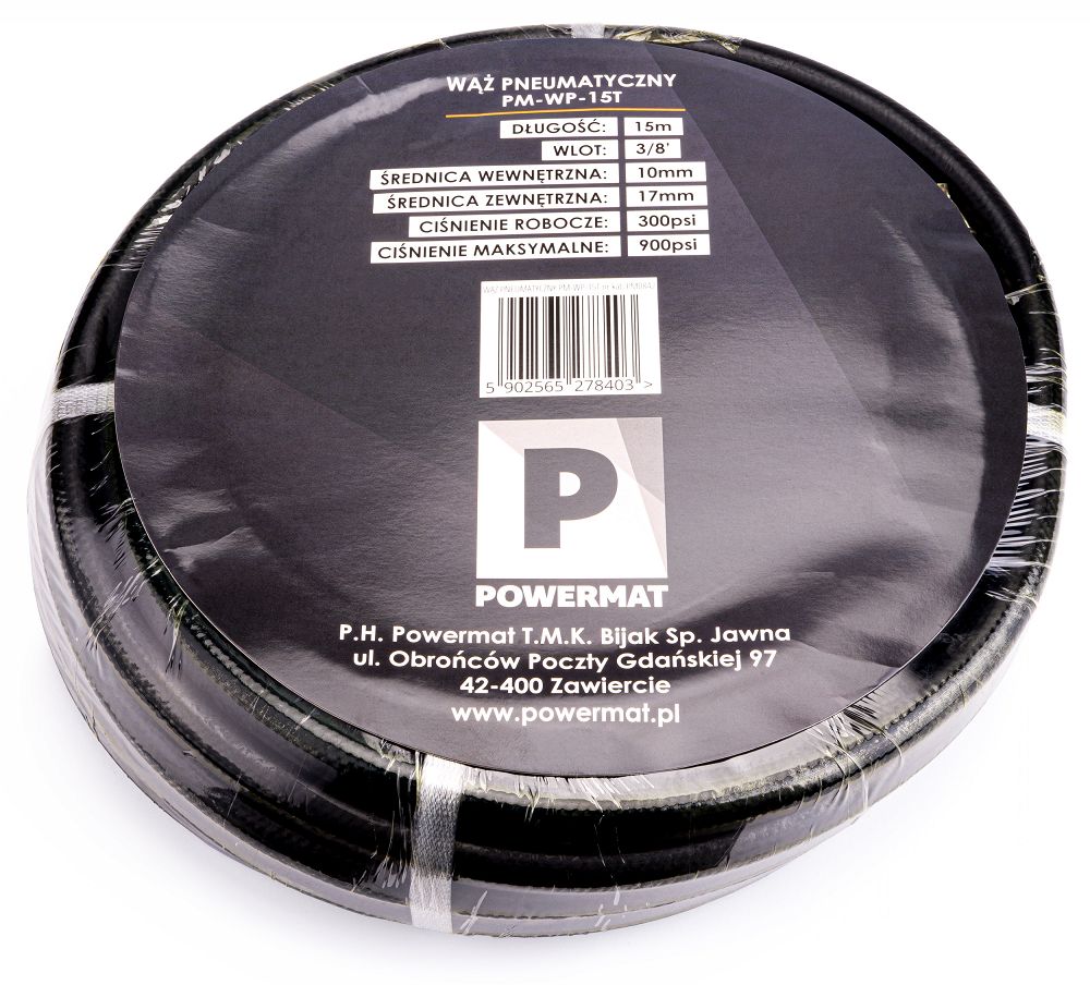 Pneumatická hadice Powermat PM0842 – gumový materiál v detailu