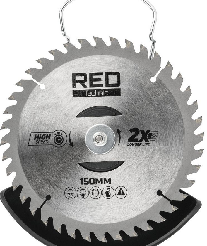 Řezný kotouč 150 mm RED TECHNIC – detail řezné hrany