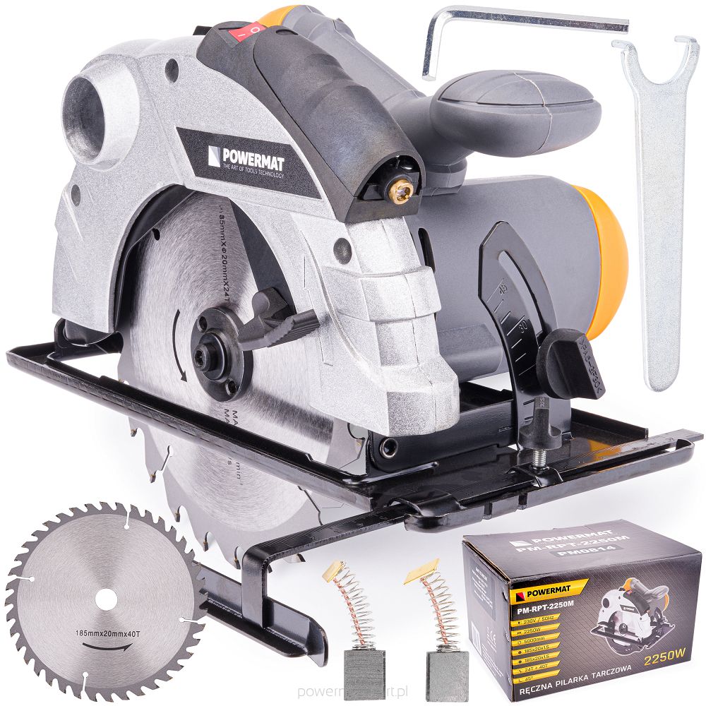 Ruční kotoučová pila Powermat PM-RPT-2250M – celkový pohled
