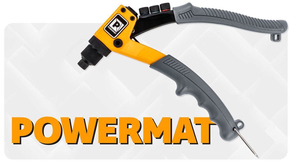 Ruční nýtovačka Powermat PM-NIR-200T – detail rukojeti
