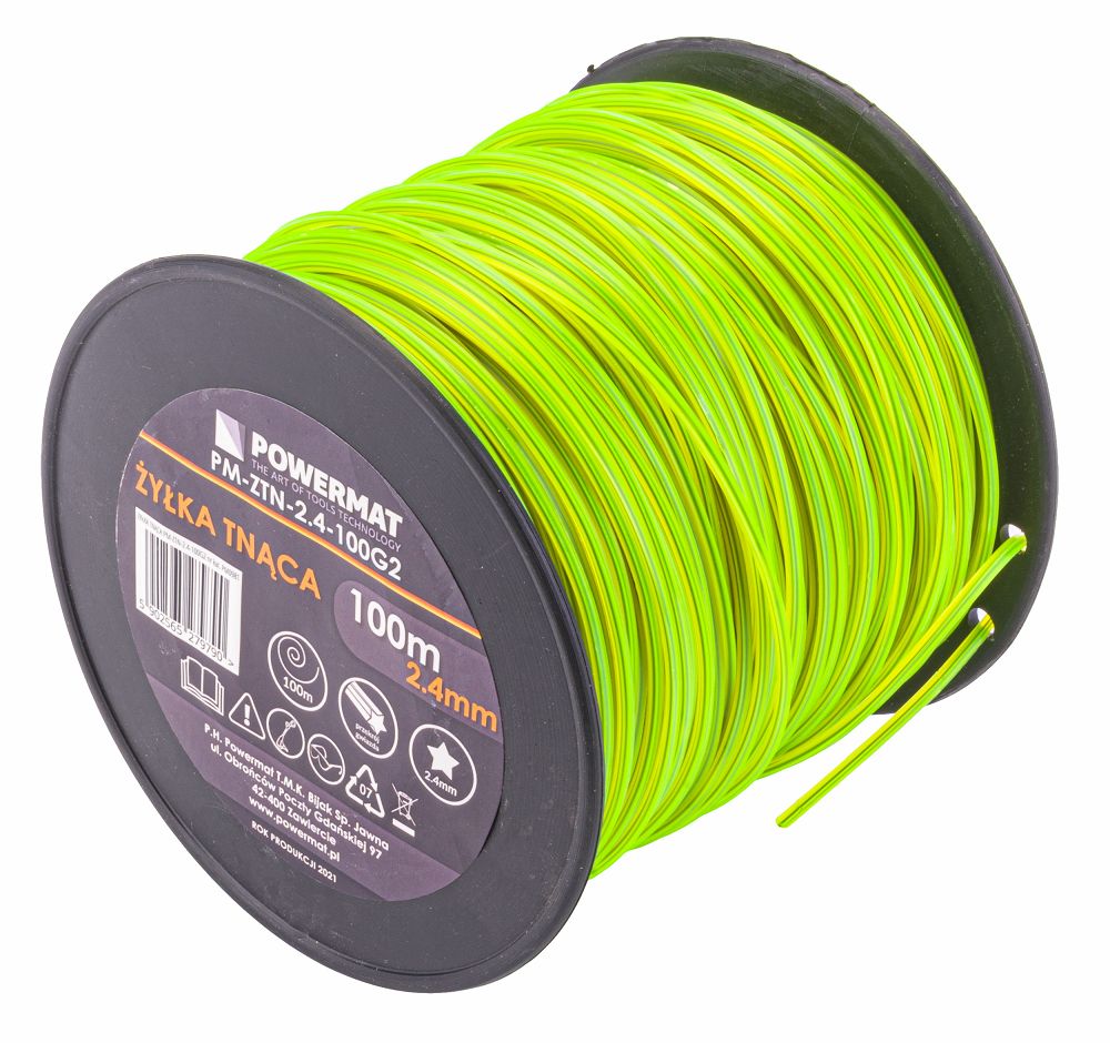 Řezací struna Powermat PM-ZTN-2.4-100G2 — hvězdicový profil