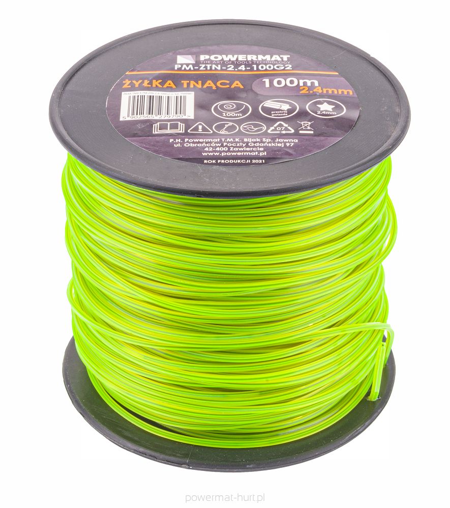 Řezací struna Powermat PM-ZTN-2.4-100G2 — celkový pohled