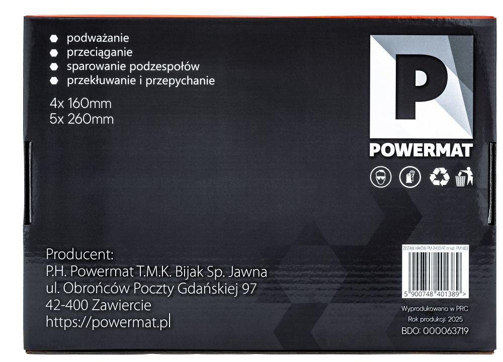 Sada háčků a škrabky PM-ZHDO-9T – detail rukojeti