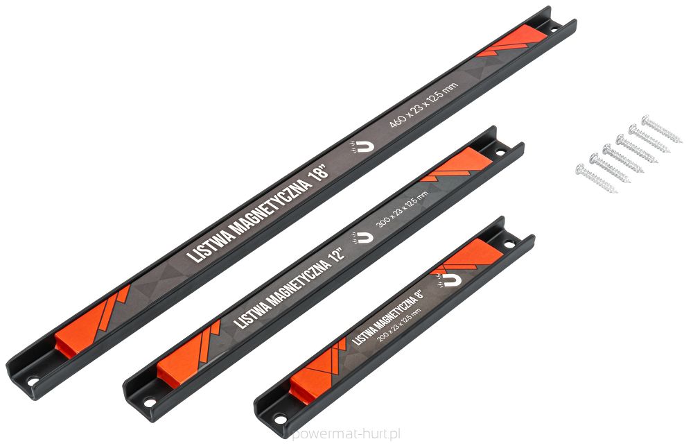 Sada magnetických lišt PM-LM-3T — celá sada