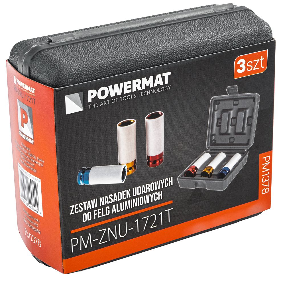 Sada nástrčných klíčů Powermat PM1378 – detail hlavic