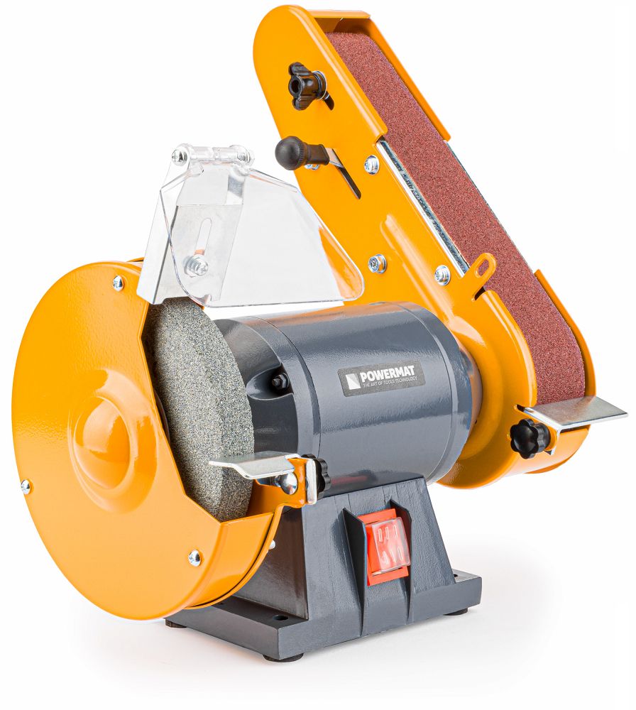 Stolní bruska Powermat PM-SS-1850M-2W1 – pásová část