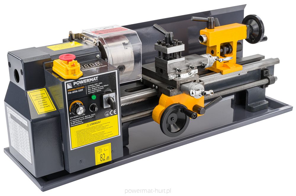 Powermat PM-MTM-550T – stolní mini soustruh celkový pohled