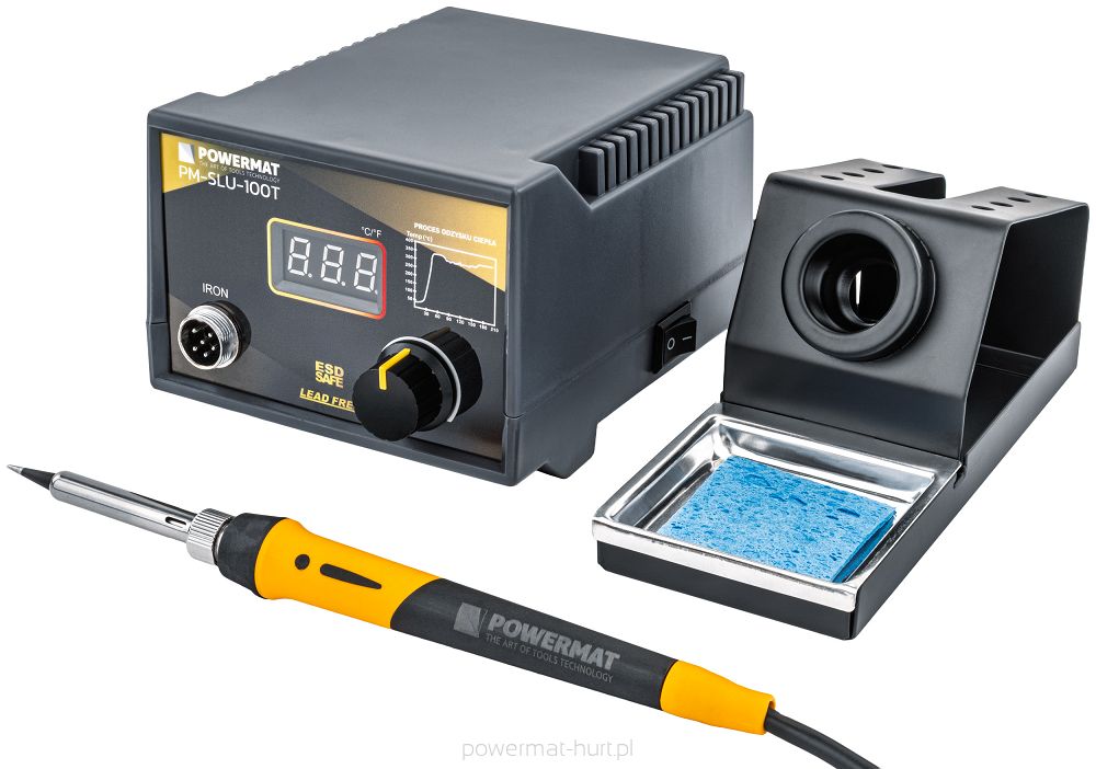 Stolní pájecí stanice Powermat PM-SLU-100T — celkový pohled