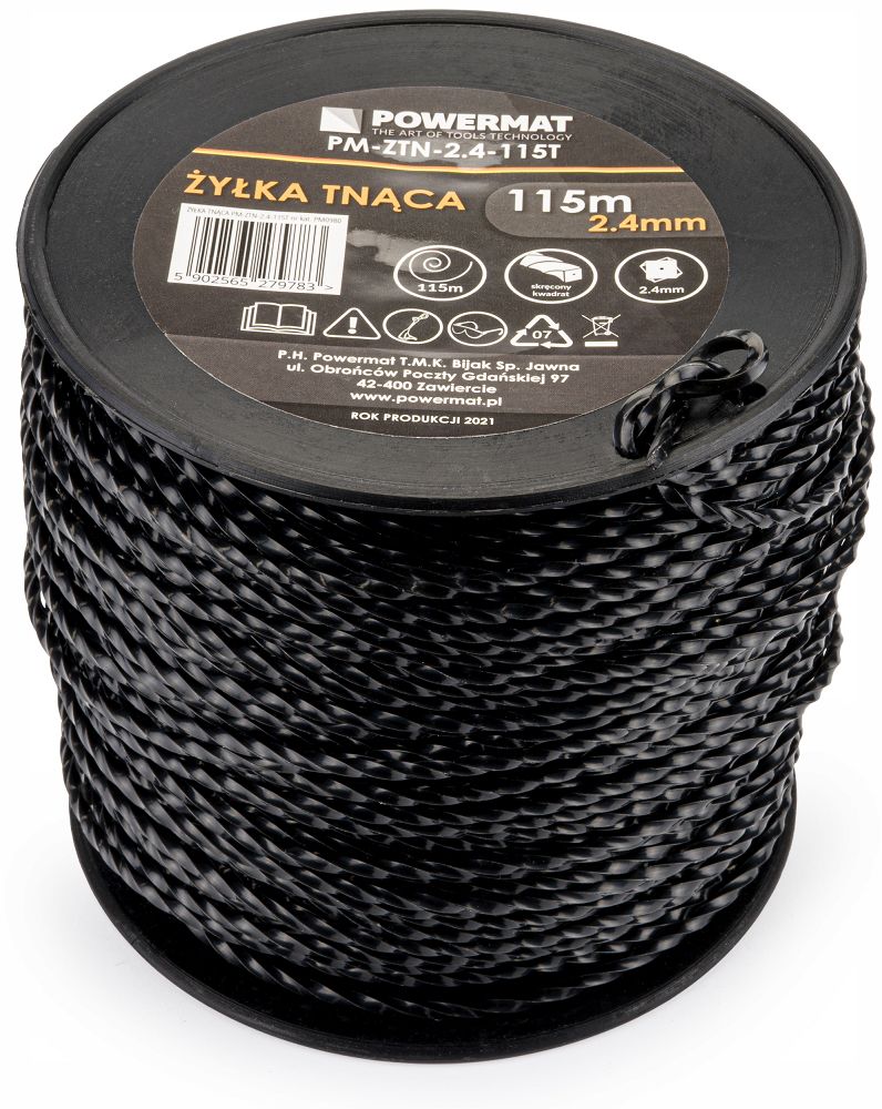 Struna pro křovinořez Powermat 2,40 mm — průměr struny