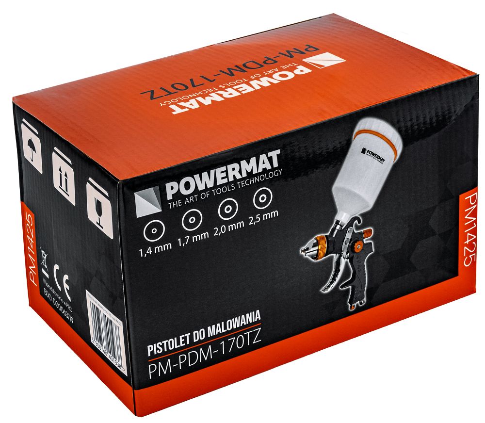 Stříkací pistole HVLP Powermat PM-PDM-170TZ – příslušenství a trysky