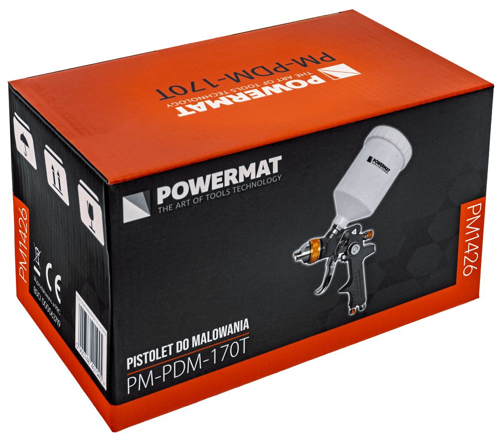 Stříkací pistole HVLP Powermat PM-PDM-170T – detail trysky