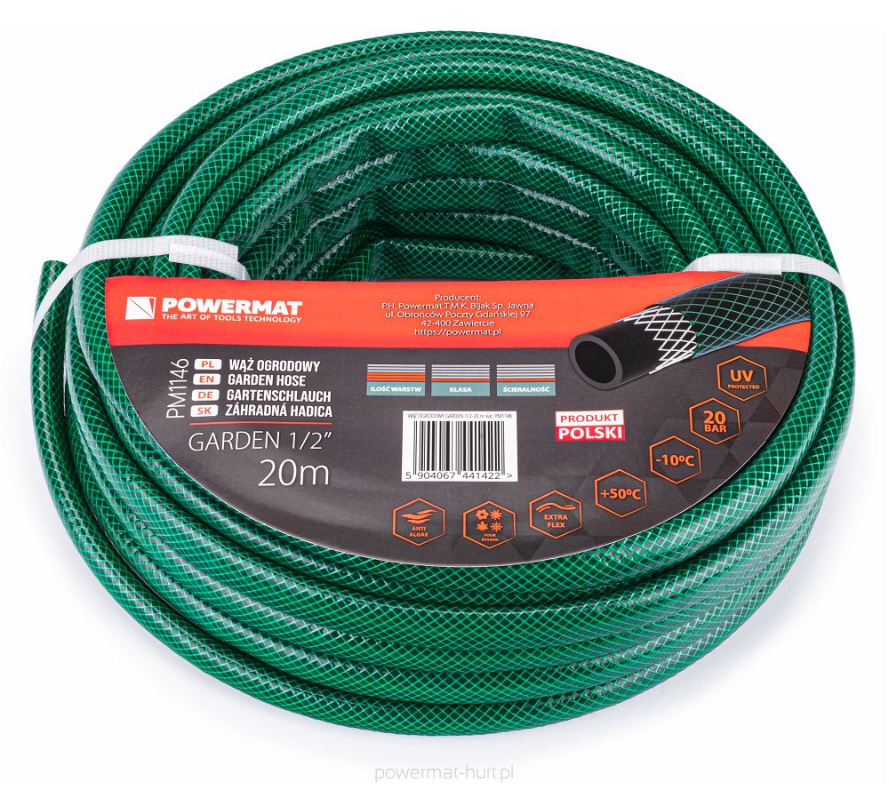 Zahradní hadice Powermat Garden 1/2 20m – celkový pohled