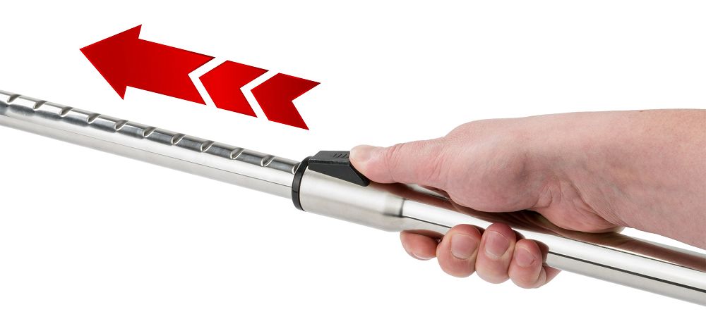 Akumulátorová kosa Powermat RTPKA0104 – nastavení délky trubky