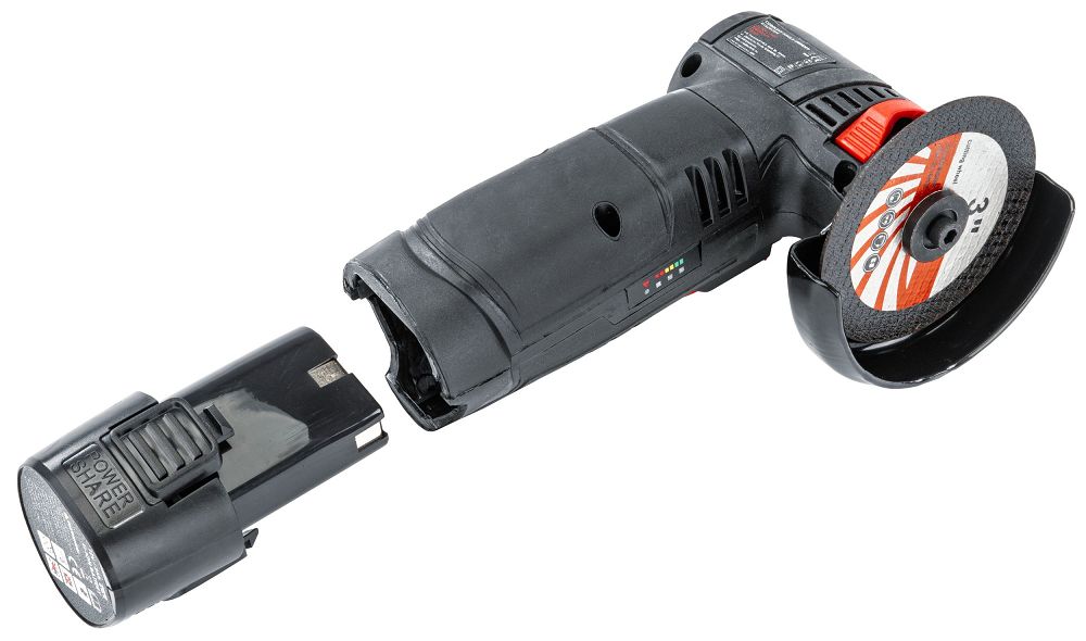 Akumulátorová mini úhlová bruska Powermat RTSZK0134 – příslušenství a kotouče