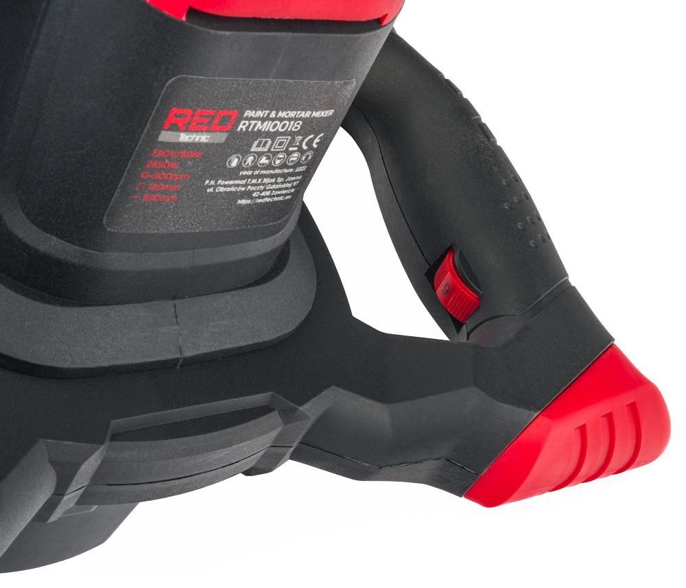 Elektrické míchadlo Red Technic RTMI0018 – detail těla nářadí