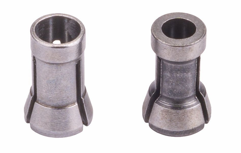 Horní frézka Powermat PM-FGW-2000M — upínací pouzdra 6 mm a 8 mm