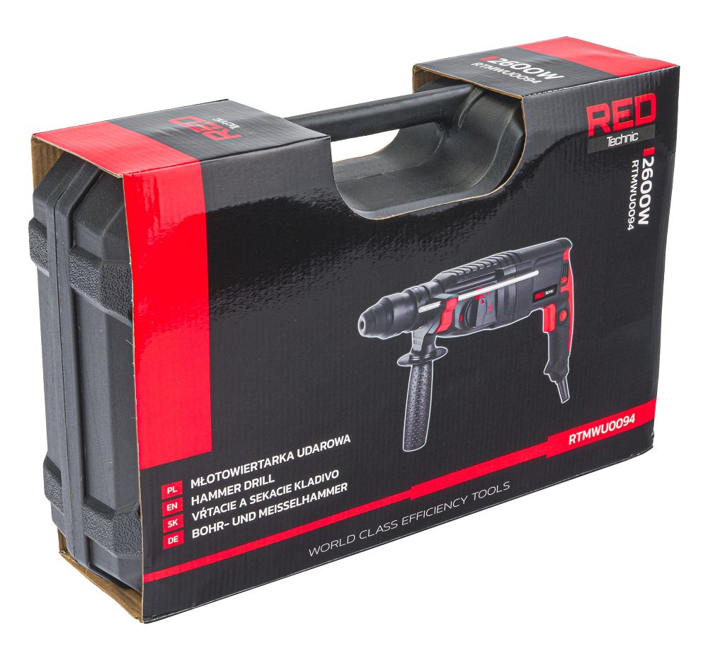 Kombinované kladivo RED TECHNIC RTMWU0094 – motor a chlazení