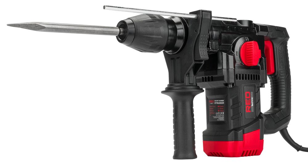 Kombinované kladivo SDS+ Powermat RTMU0031 — detailní pohled na upínání