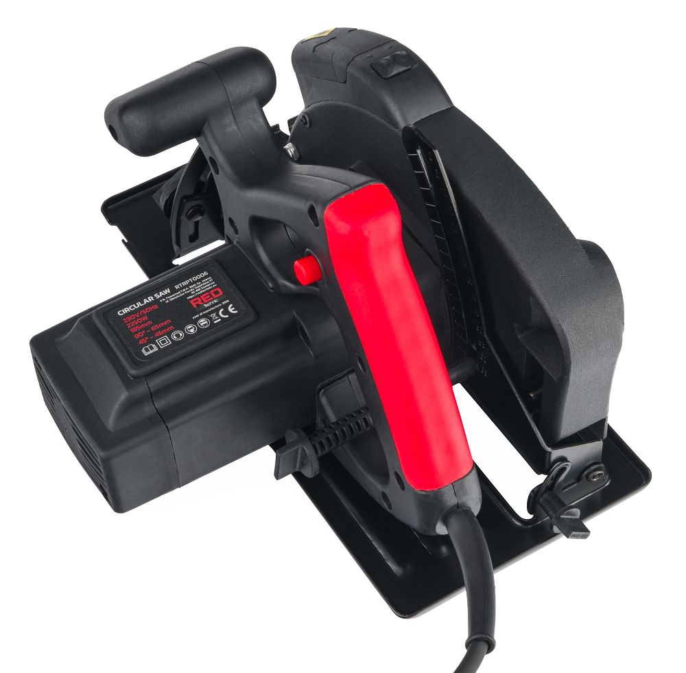 Kotoučová pila RED TECHNIC RTRPT0006 — nastavení hloubky řezu