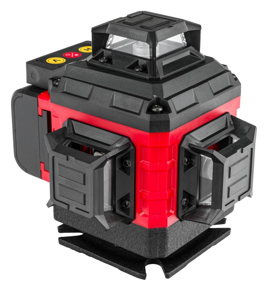 Laserová vodováha 4D 360° Powermat RTPLK0036 – zelený laser v provozu