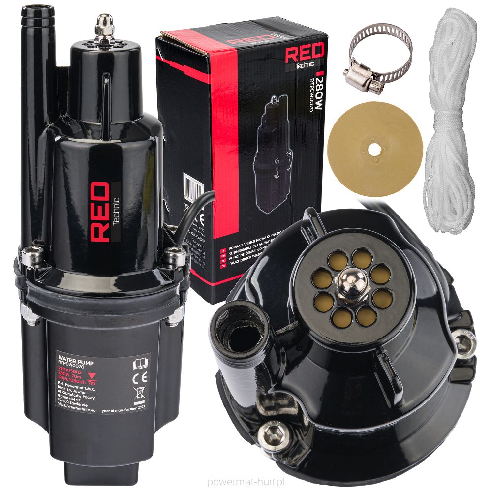 Membránové čerpadlo Powermat RTPDW0070 – celkový pohled