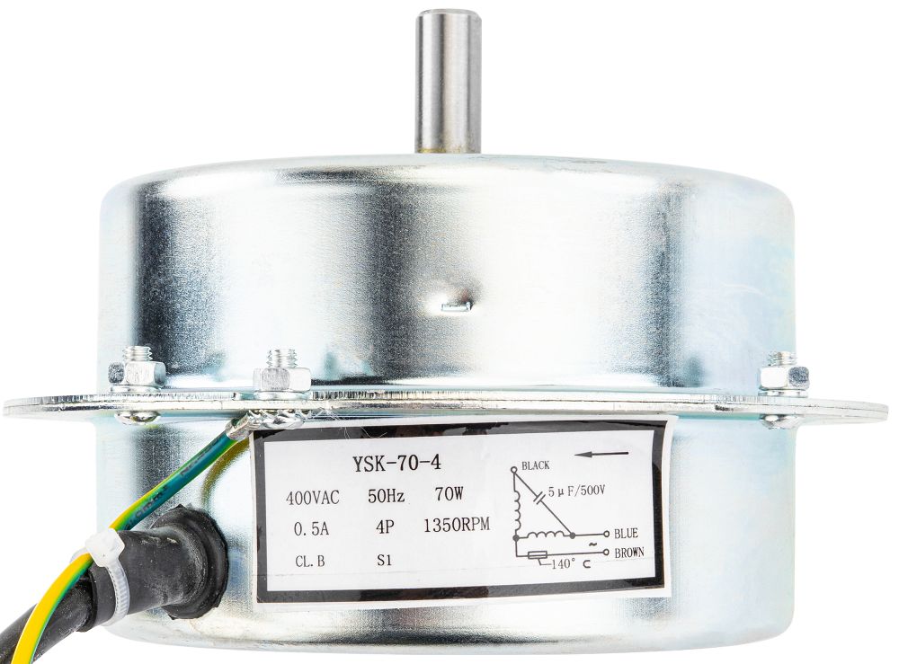 Motor do ohřívače PM-NAG-30EN-SI – pohled ze strany