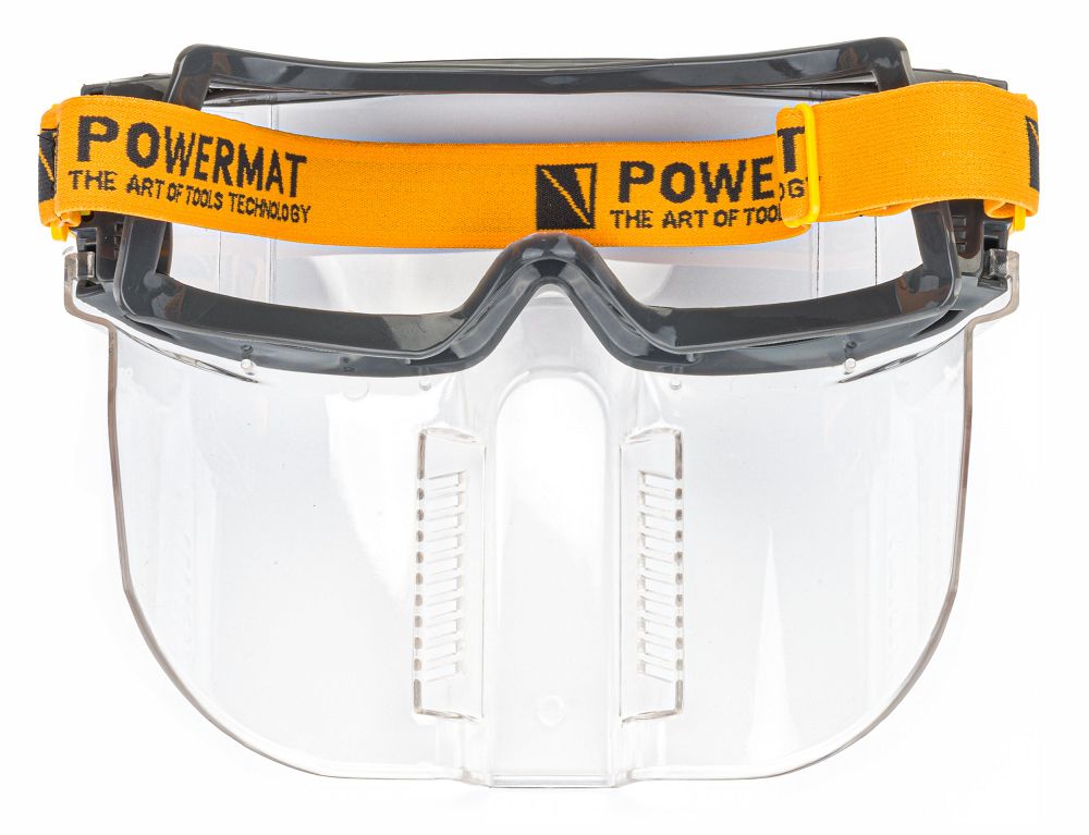 Ochranné pracovní brýle Powermat — detail ventilované masky