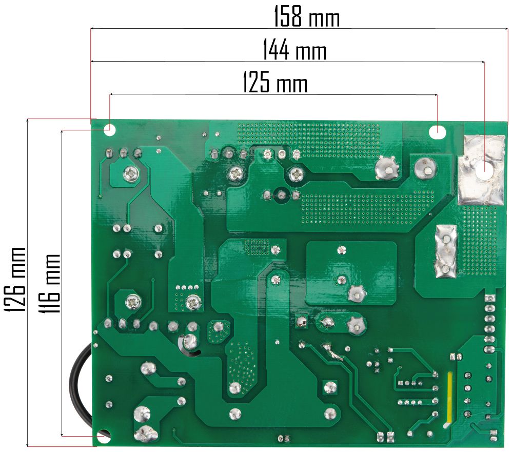 Plošný spoj RTMSTF0001-PCB – rozměrový výkres 1