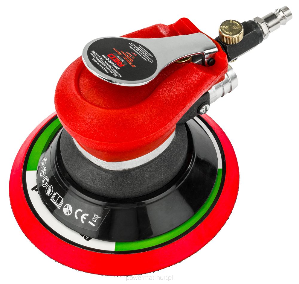 Pneumatická excentrická bruska Powermat RTSMO0111 – celkový pohled