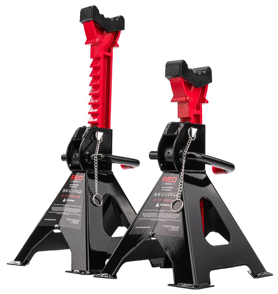 Podpěry pod auto 3T Powermat — detail blokace