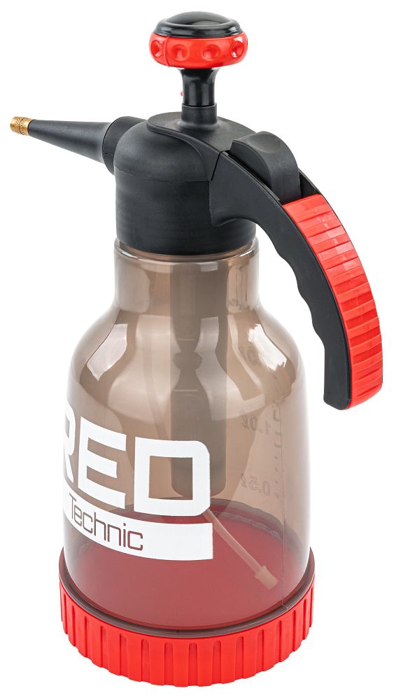 Ruční postřikovač RED Technic RTOC0157 – průhledná nádrž se stupnicí